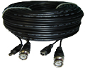 Siamese Power + BNC Video Cable - 100ft
