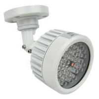 IR Illuminator WHITE BULLET 60 LEDS, 45 Deg., up to 50 Meters, 12VDC,525mA