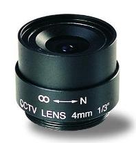 Lens 4mm Fixed, CS Mount 1/3in CCD